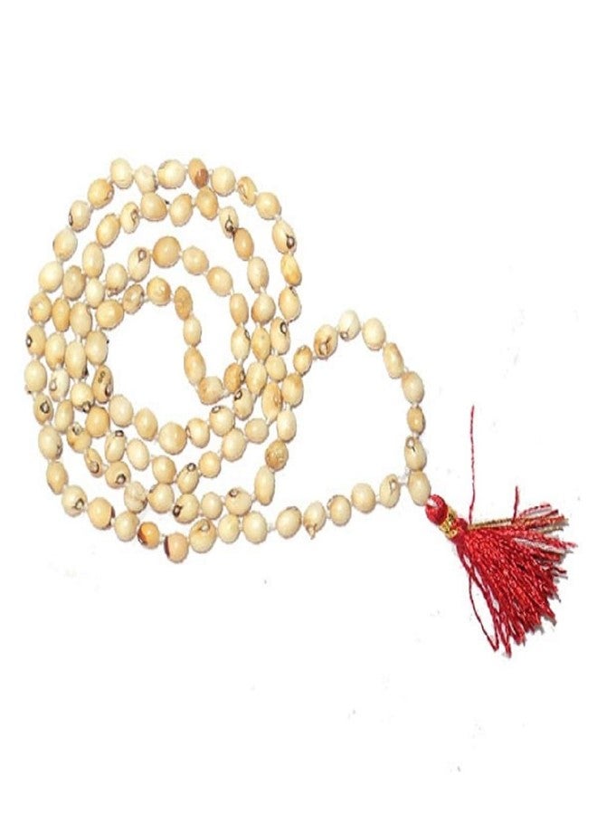 numeroastro Natural & Genuine White Gunja | Chirmi Beads Mala for Puja & Jaap (1 Pc) - Image 1