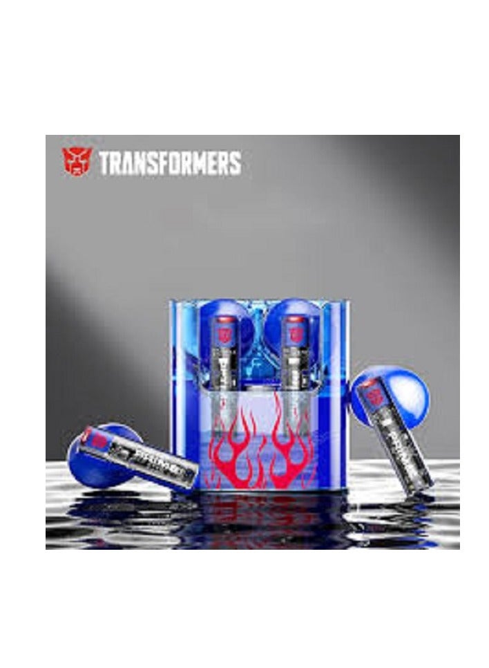 Transformers TF-T08 Bluetooth 5.3 Earphones Noise Reduction Headphones HiFi Sound Earbuds Gaming Music Headset Game Earbud blue
