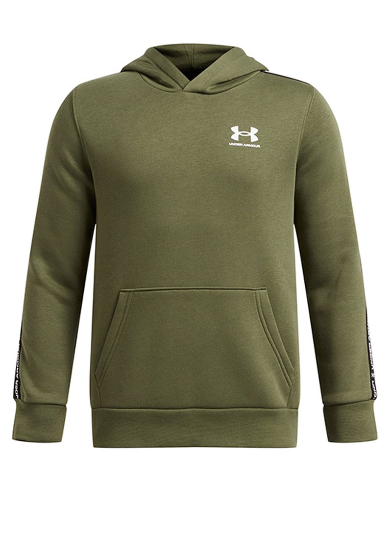 UNDER ARMOUR Boys' UA Icon Fleece Taping Hoodie - Image 1