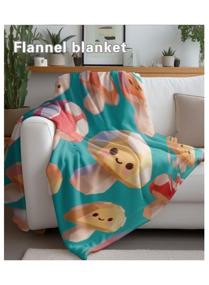 general Flannel thin blanket (warm and comfortable, suitable for sleep, gaming, dust removal and sandproof) 150cm*200cm - 1192 - Image 5