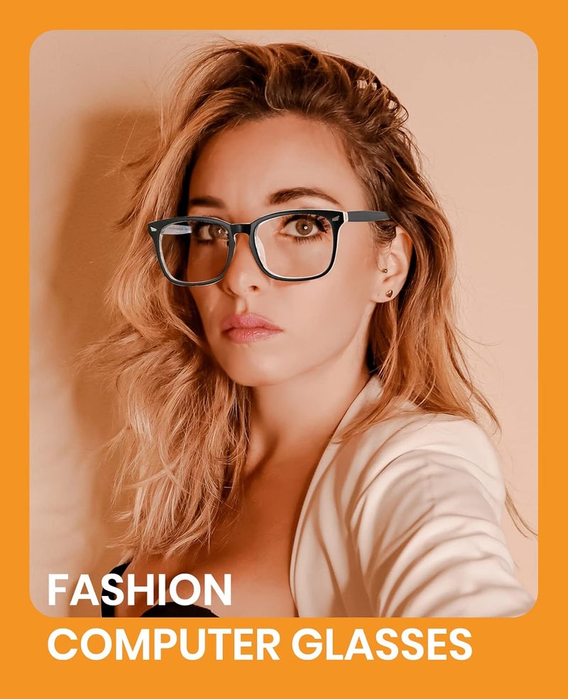 Cyxus Blue Light Glasses for Men Women Reduce Eye Strain UV Blocking for Computer Screen 8082 - Image 2