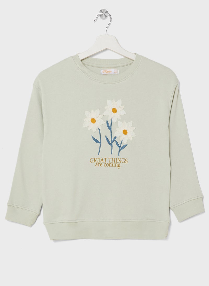 Ripples Girls Sweatshirts - Image 1