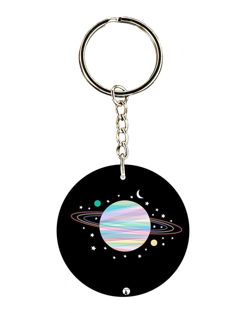 RKN A Planet Double Side Printed Keychain