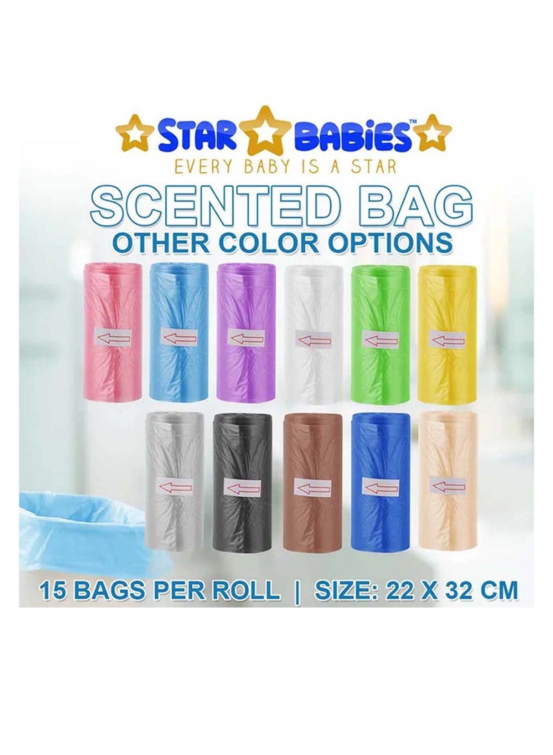 STAR BABiES Star Babies Scented Bag Pack of 10/150bags -Ivory/Brown  - Image 4