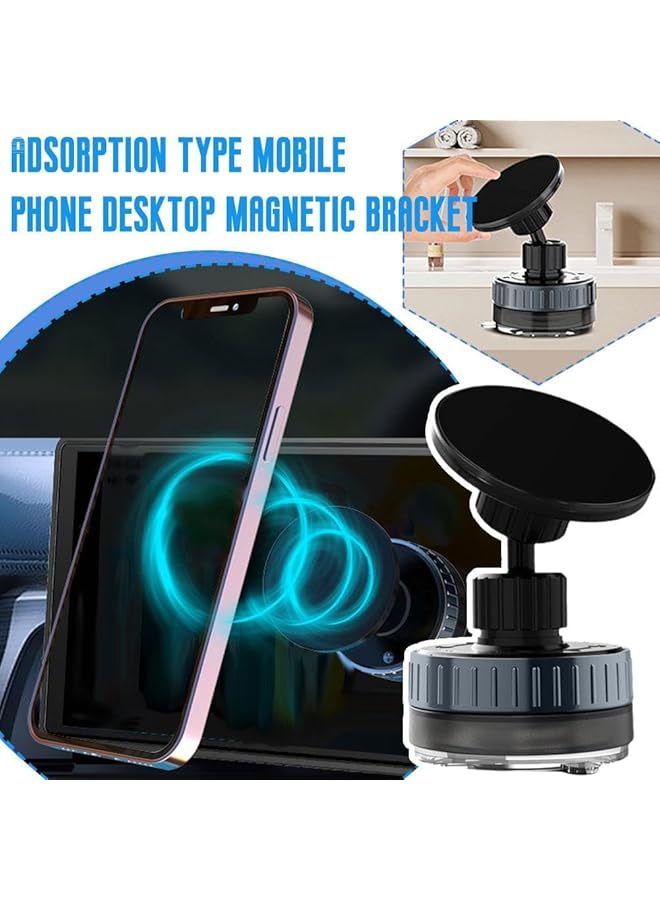 KASTWAVE Magnetic Phone Holder, Mount Magnet Phone Holder With 360° Rotation Sucker, 2024 Upgraded Vacuum Ultra Magnetic Phone Holder For Car Kitchen - Image 3