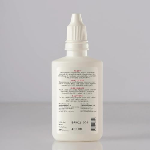 Asan OneDrop Menstrual Cup Cleanser I Best Natural Menstrual Cup Wash I Maintains Cup Hygiene I Removes Odour & Stains I 60 ml I Kills 99% of bacteria… - Image 4