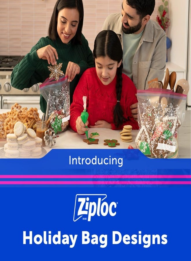 Ziploc Gallon Food Storage Bags, Grip 'n Seal Technology for Easier Grip, Open, and Close, 120 Count, Holiday Designs - Image 4