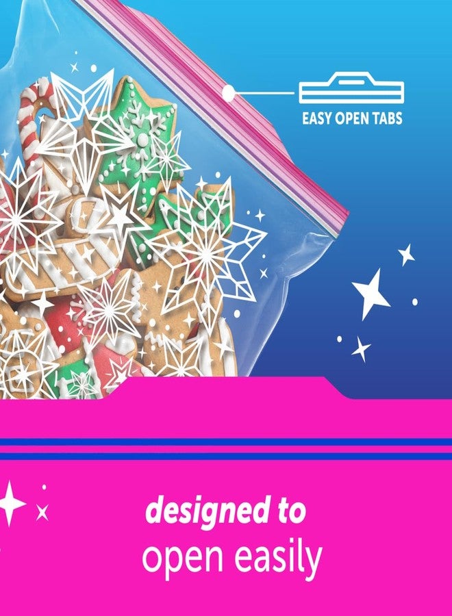 Ziploc Gallon Food Storage Bags, Grip 'n Seal Technology for Easier Grip, Open, and Close, 120 Count, Holiday Designs - Image 2