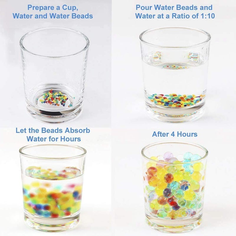Firstly 55000 Pieces Gel Soil Beads Crystal Water Balls Vase Filler NonToxic for Plants Home Decoration 78oz - Image 3