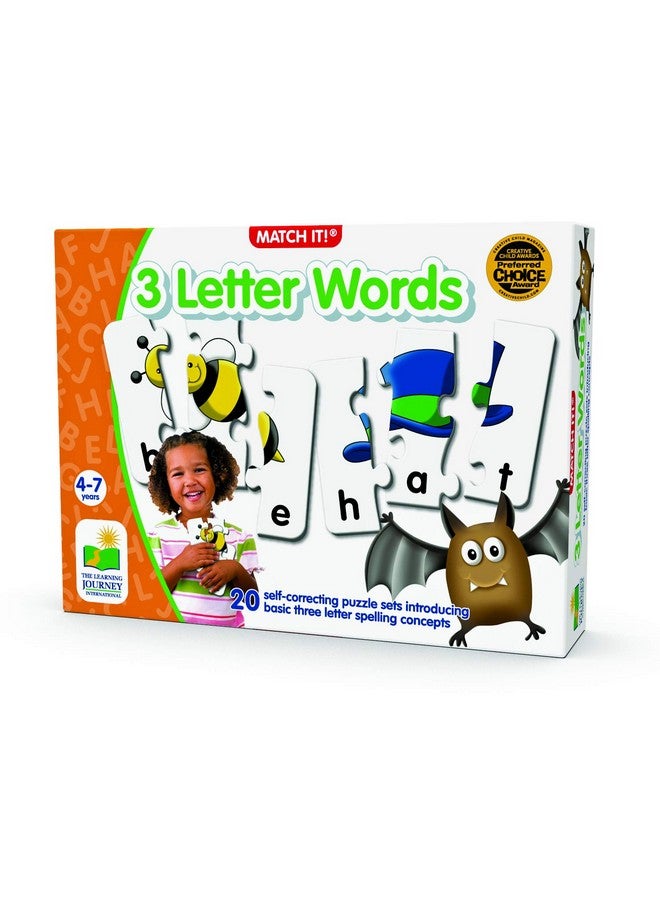 The Learning Journey: Match It! - 3 Letter Words -Spelling Puzzles for Kids Ages 3-5, Learn to Read With Preschool Learning Materials and Learning Games - Award Winning Educational Toys - Image 2
