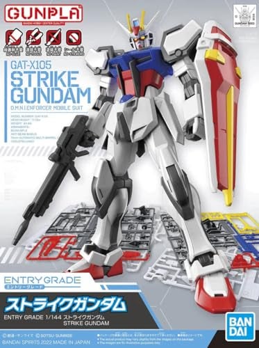 BANDAI SPIRITS بانداي هوبي - موبايل سوت غاندام سيد - 1/144 GAT-X105 سترايك غاندام نموذج مجموعة دخول الدرجة - Image 3
