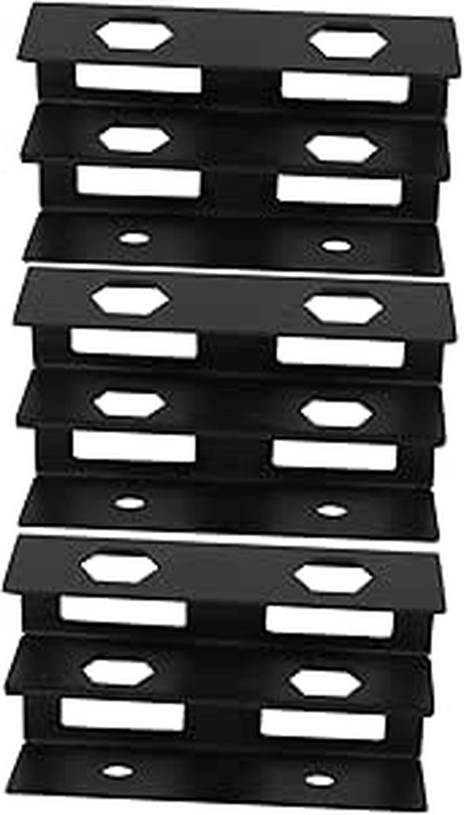 Double Layer Under Desk Mount Laptop Stand Metal Holder With Cable Box Black - Image 1