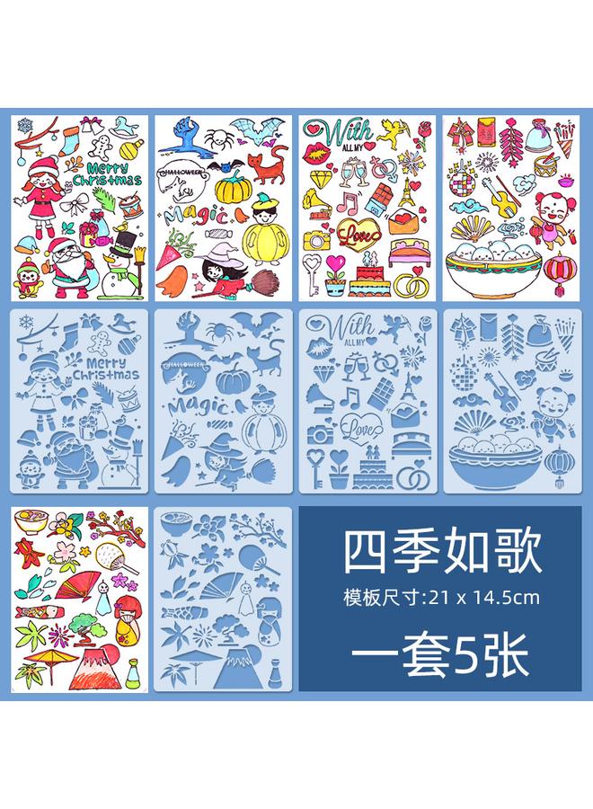 Bluejw Ll Growth Manual Decoration Material Suit Template Hand Account Journal Simple Homemade Small Fresh Cartoon Sticker - Image 1
