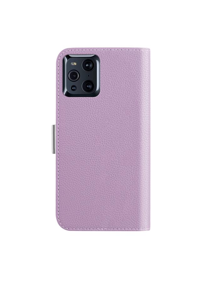 S-TOP Case For OPPO Find X3 Candy Color Litchi Texture Leather Phone Case - Image 3