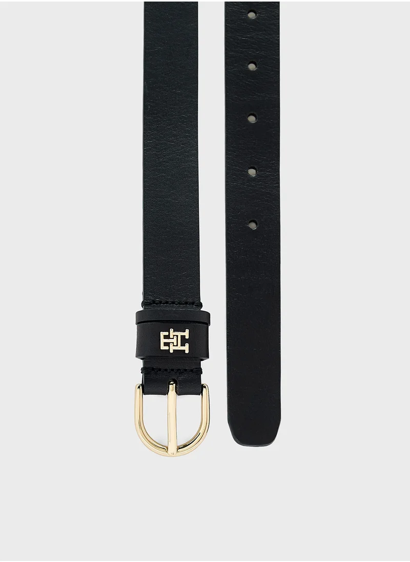 تومي هيلفيغر Logo Detail Allocated Buckle Hole Belt