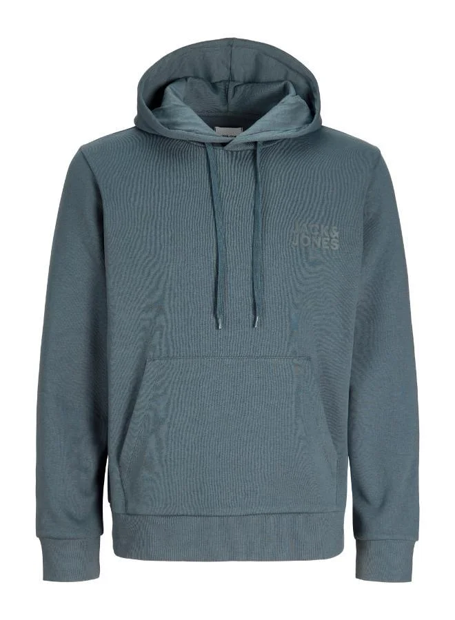 JACK & JONES Turbulence Detail:Small Print Casual Logo Zip Hoodie for Men | Best Price UAE
