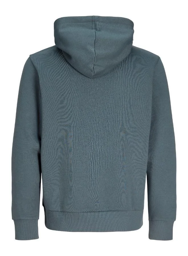 JACK & JONES Turbulence Detail:Small Print Casual Logo Zip Hoodie for Men | Best Price UAE
