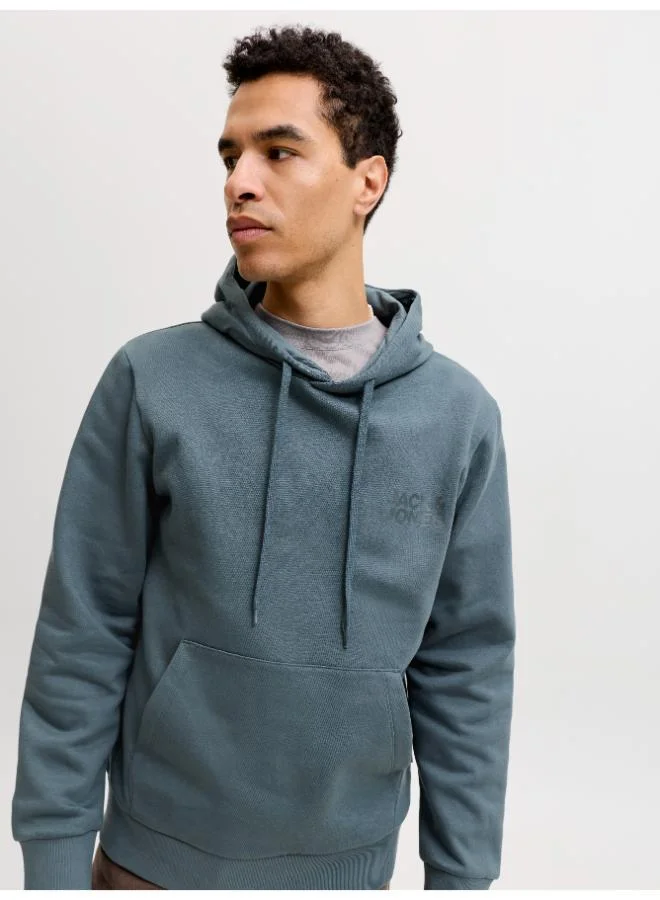JACK & JONES Turbulence Detail:Small Print Casual Logo Zip Hoodie for Men | Best Price UAE
