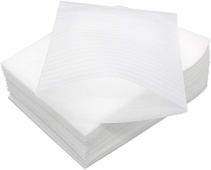 NaRaMax 100PCS 4 x 6 Inch Foam Pouches Foam Wrap Cushion Pouches Foam Wrap Sheets Packing Pouches Moving Supplies for Packing Storage or Shipping (White) - Image 1