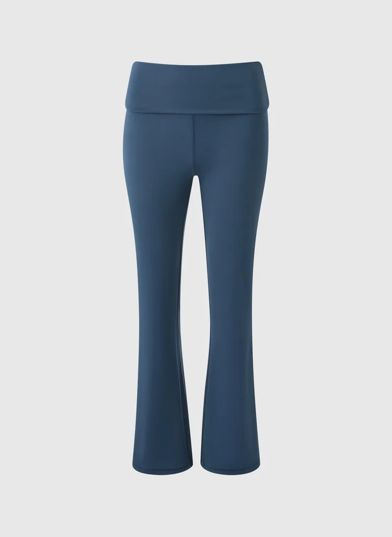 ماتلان Navy Foldover Flare Leggings