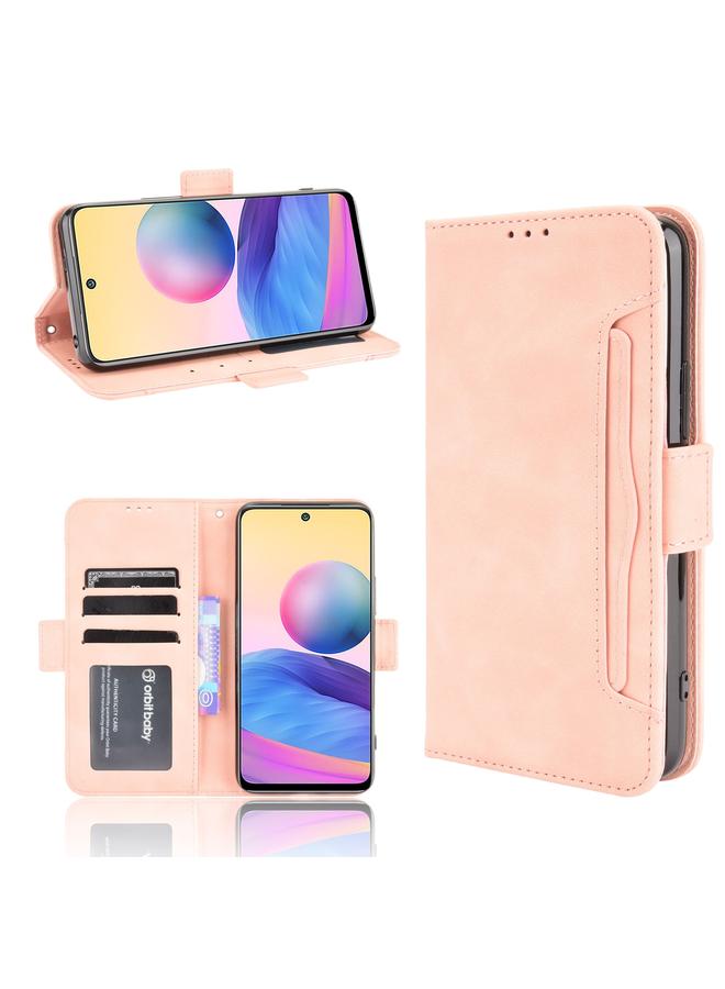 The Bros Case For Xiaomi Redmi Note 10 JP Version Skin Feel Calf Pattern Horizontal Flip Leather Case with Holder & Card Slots & Photo Frame