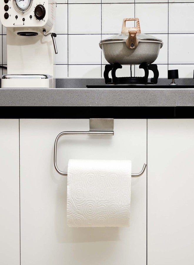 Yaocom 12.4 Inches Cabinet Door Paper Towel Holder Camper Under Sink Paper Towel Storage and Dispenser for Kitchen Bathroom Laundry Room(1 Pcs) - Image 3