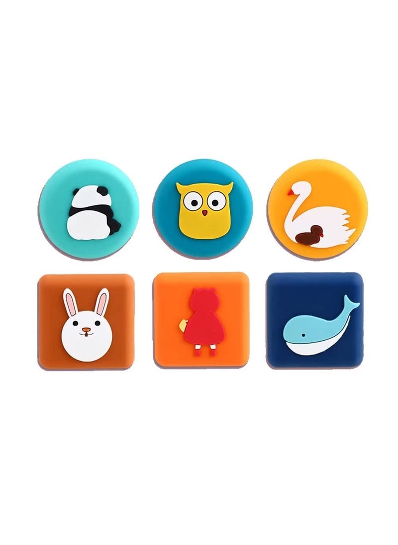 Mockery Mockery Silicone 6 PCS Door Bumper Wall Protector Self Adhesive Door Stopper Knob PadsSoft Reusable Rubber Wall Protectors Shield  - Image 4