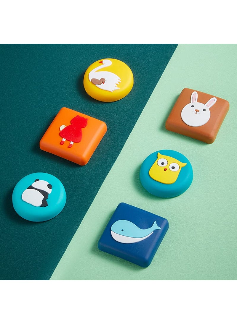 Mockery Mockery Silicone 6 PCS Door Bumper Wall Protector Self Adhesive Door Stopper Knob PadsSoft Reusable Rubber Wall Protectors Shield  - Image 2