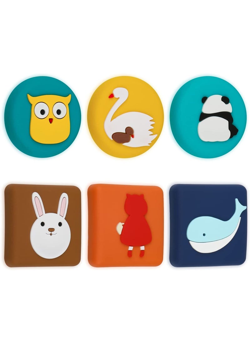 Mockery Mockery Silicone 6 PCS Door Bumper Wall Protector Self Adhesive Door Stopper Knob PadsSoft Reusable Rubber Wall Protectors Shield  - Image 1