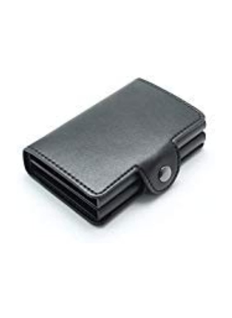 Cool Baby - Men and Women Double Aluminum Wallet Credit Card Holder with RFID Blocking Multifunction Purse - Image 1