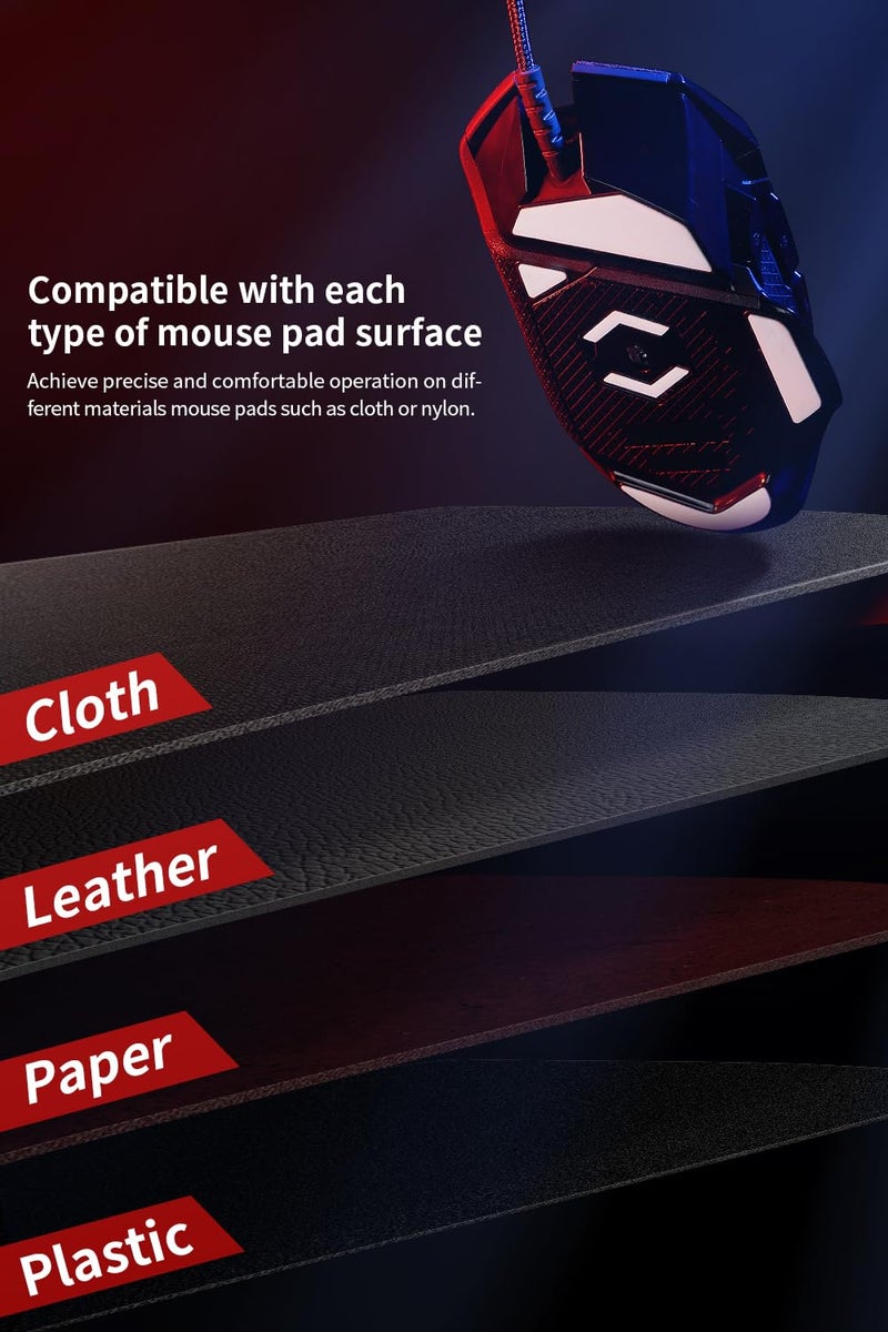 HOTLINE GAMES أقدام فأرة HOTLINEGAMES 3.0 بلس ذات الحواف المنحنية المتوافقة مع Logitech G Pro 2 Lightspeed Wireless/G Pro Wireless لاستبدال أقدام فأرة الألعاب، انزلاق سلس، ترقية من PTFE النقي - Image 5