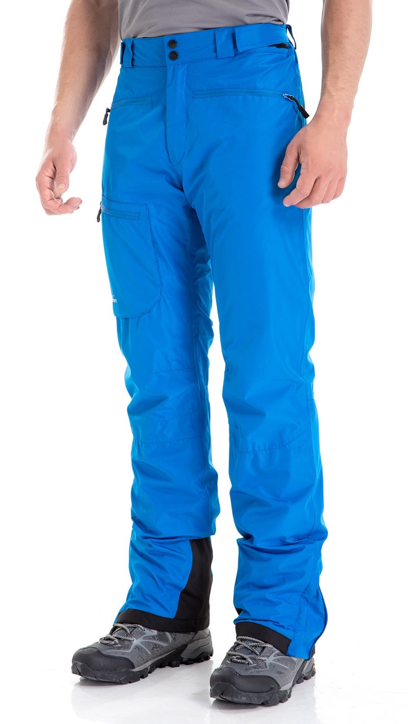 clothin Men's Insulated Ski Pant Fleece-Lined Waterproof Snow Pants Blue M(Regular Fit) - Image 2