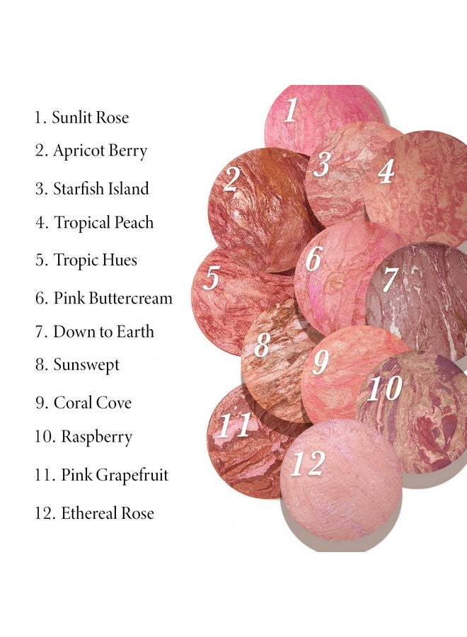 LAURA GELLER NEW YORK 47Mm Baked Blush N Brighten Marbleized Blush With Angled Blush Brush Tropic Hues - Image 5