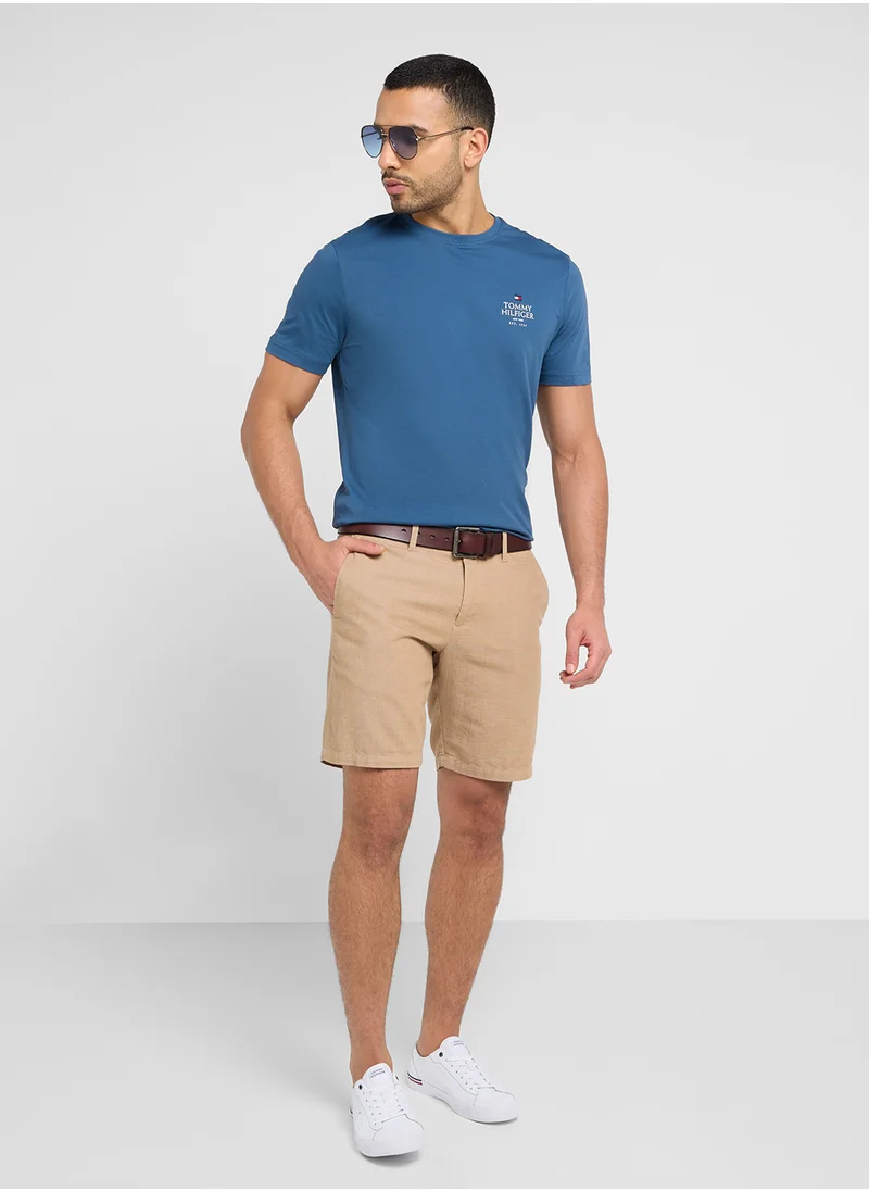 تومي هيلفيغر Logo Crew Neck T-Shirt