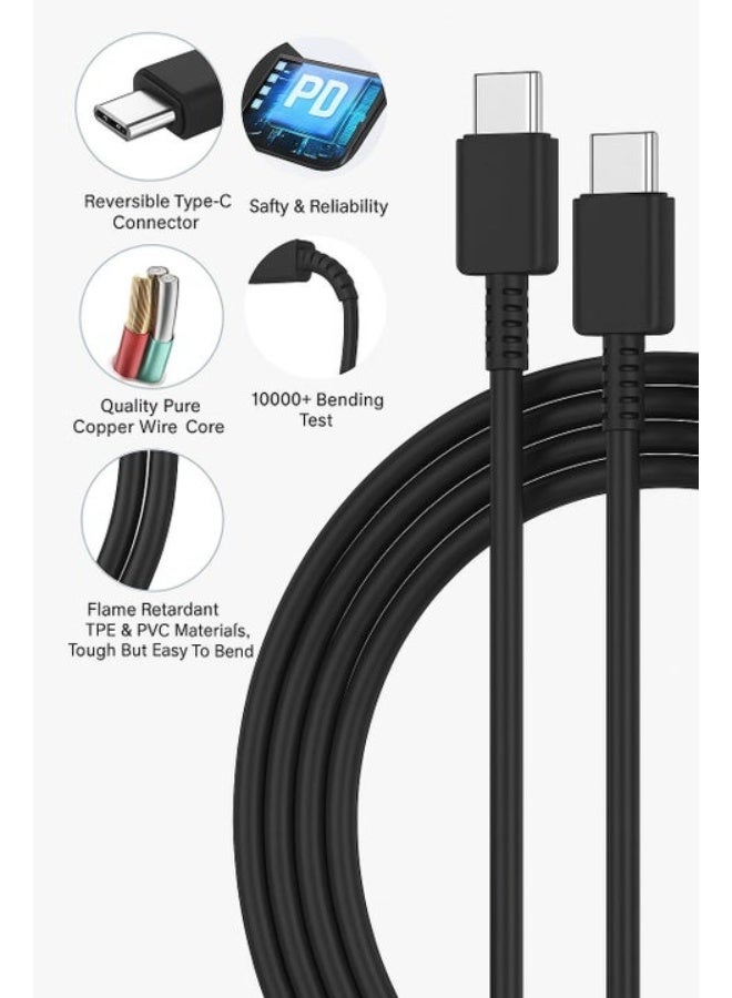 45W PD 3.0 Wall Charger with 5A Type-C Cable | Super Fast Charging | Compatible with Samsung & Type-C Devices - Image 3