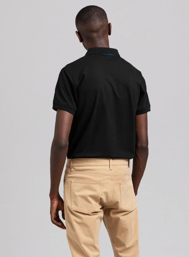 غانت Gant Contrast Collar Pique Polo Shirt