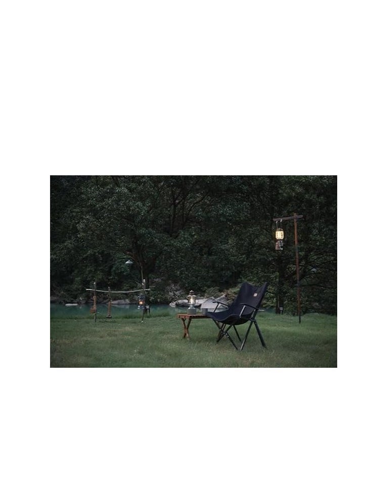 Naturehike Outdoor Foldable Moon Chair Black  - Image 2