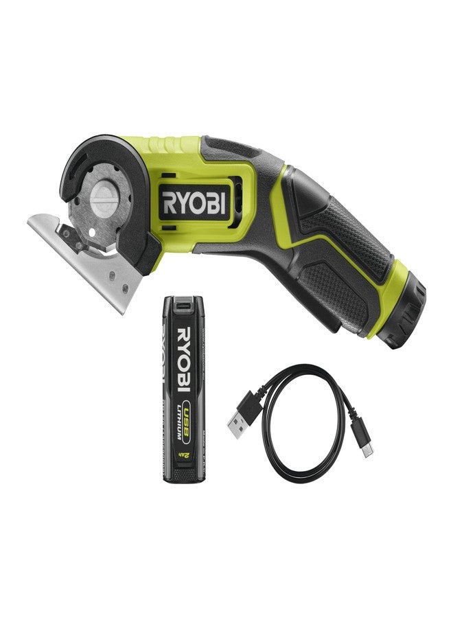 RYOBI RCT4-120G 4V Cordless Cutting Tool (1 x 2.0Ah), Hyper Green - Image 1