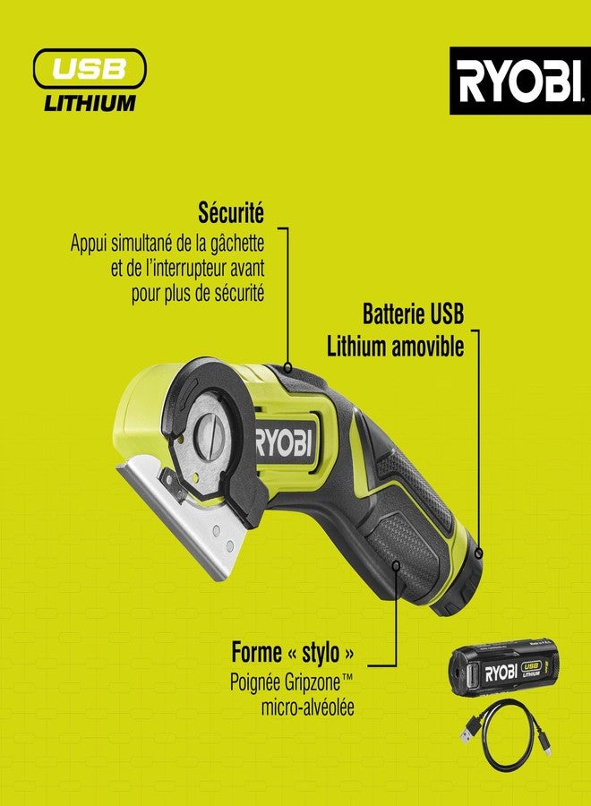 RYOBI RCT4-120G 4V Cordless Cutting Tool (1 x 2.0Ah), Hyper Green - Image 5