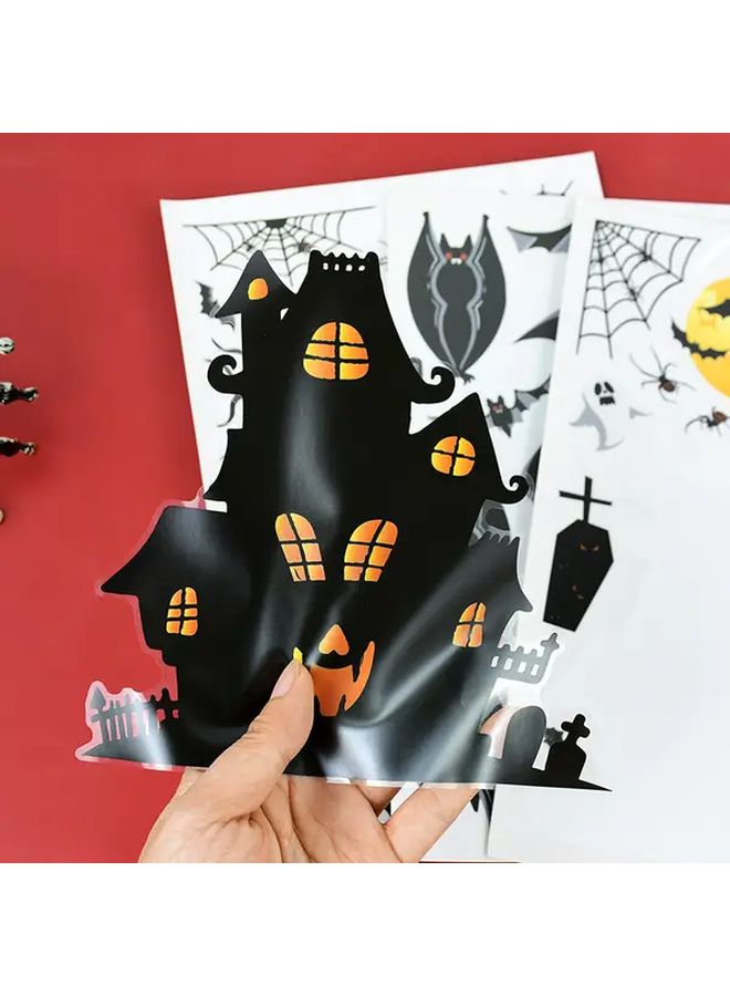 Halloween Bat Window Stickers Set Of 3 A01 Model For Home Haunted House Wall Decoration - Image 5