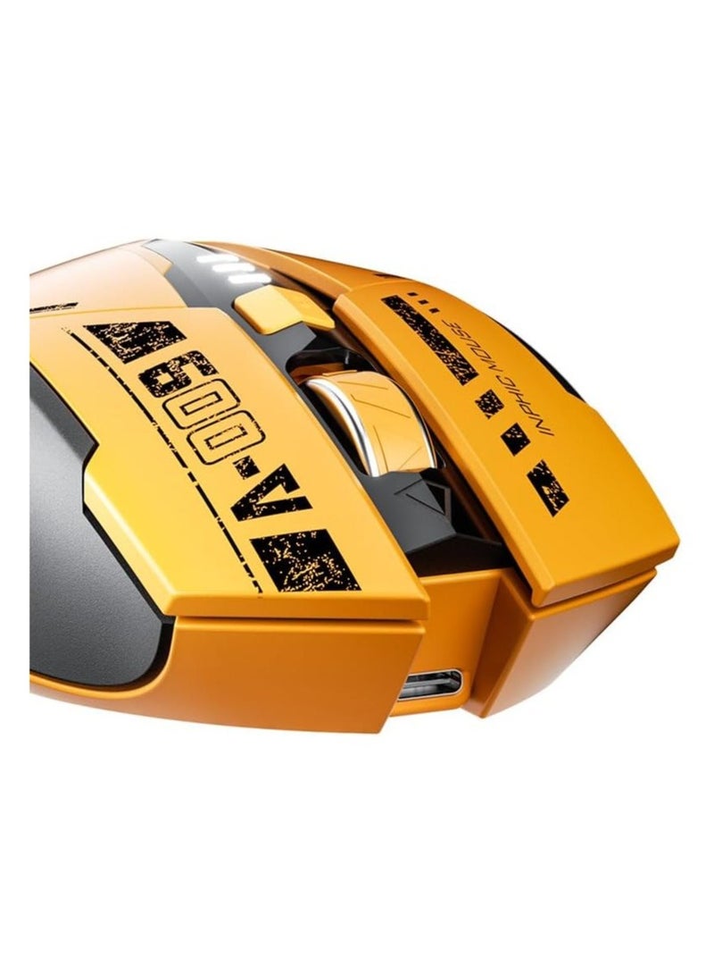 inphic A9 Wireless Mouse – Rechargeable, Silent Click, Ultra-Thin Ergonomic Design, 2.4G/ Bluetooth Dual Mode, Adjustable DPI, Portable Optical Mouse for Laptop, PC, Mac, Office & Travel - Image 5