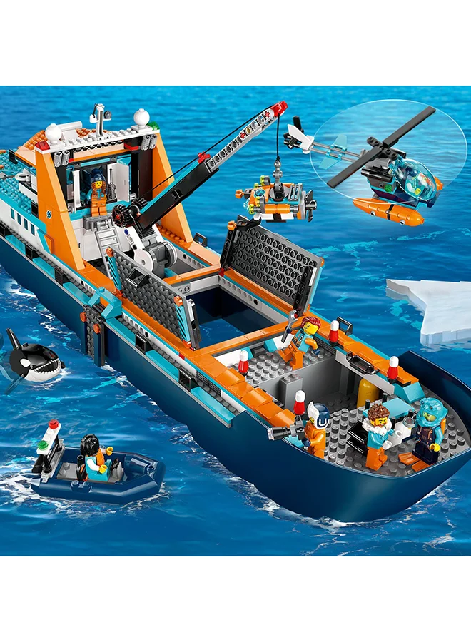 ليغو مجموعة بناء سفينة استكشاف القطب الشمالي 60368 من LEGO® City (815 قطعة)