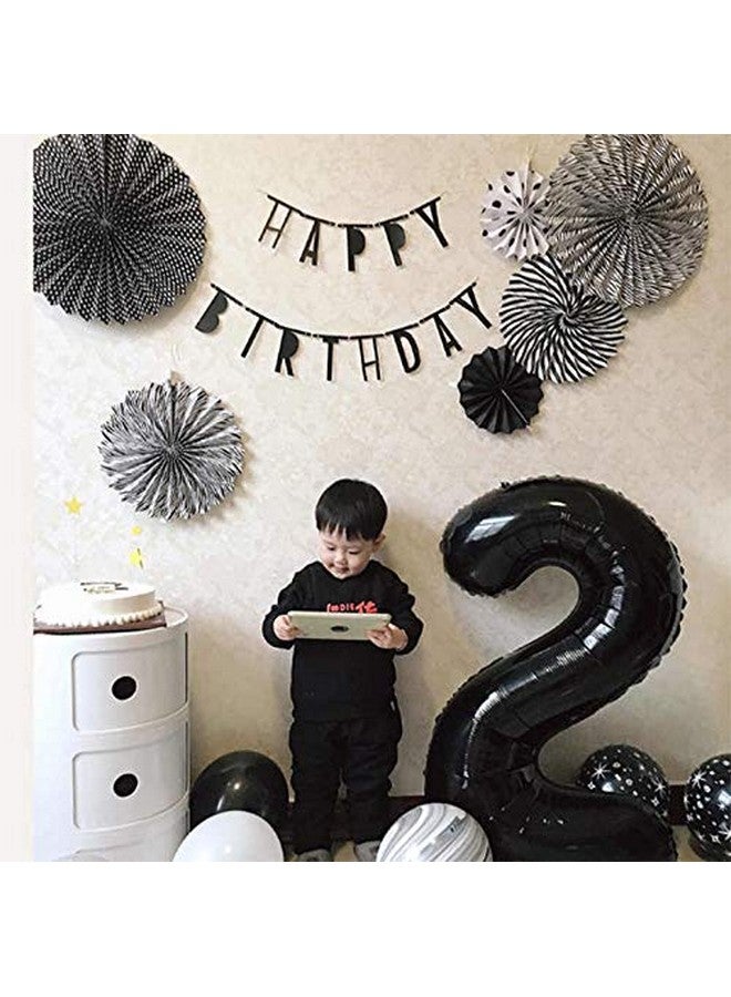 Balloonistics Black Number Nine Foil Balloon 40" Inch Balloon - Number 9 - Image 3