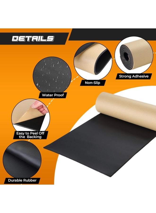 بتيمفم لفة رقعة إصلاح جلدية ذاتية اللصق 50×137 سم مع سكين متعدد الاستخدامات، شريط إصلاح جلد البولي يوريثان الأسود للأرائك ومقاعد السيارات والأثاث والمفروشات - Image 2