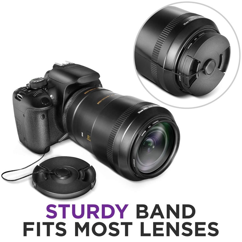 Altura Photo 5 Pcs Lens Cap Leash - Keeper Tether Holder for Canon Sony Nikon Sigma Tamron DSLR & Mirrorless Camera Lenses - Image 5