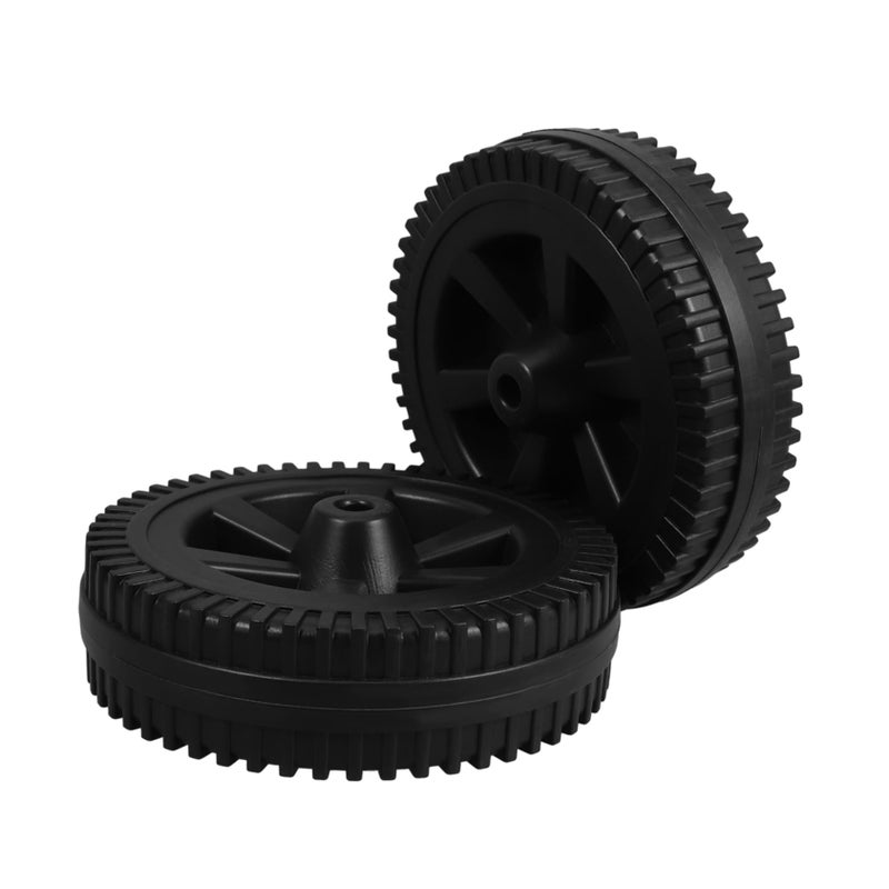 2 PCS Heavy Duty Industrial BBQ Grill Cart Wheels Replacement Accessory Parts - Image 2