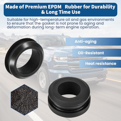 BANLIN 5339 Valve Cover Breather Grommet for All Valve Covers with 1-1/4 inch Filler-breather Holes, 2 Pack (0.75" & 1" I D) Oil & Heat Resistant PVC Cover Grommet for SBC BBC SBF Engines Vent Systems - Image 3