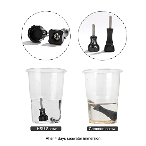 HSU Aluminum Thumbscrew Set + Wrench for Gopro Hero 13, 12, 11, 10, 9, 8, 7, 6, 5, 4, 3, AKASO Campark and Other Action Cameras (Black,3Pcs) - Image 4