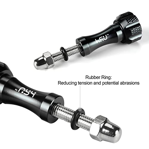 HSU Aluminum Thumbscrew Set + Wrench for Gopro Hero 13, 12, 11, 10, 9, 8, 7, 6, 5, 4, 3, AKASO Campark and Other Action Cameras (Black,3Pcs) - Image 5