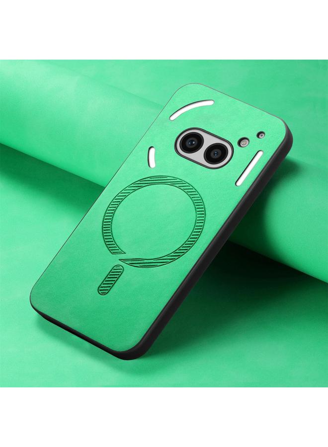 S-TOP Case For Nothing Phone 2a Retro Magsafe Magnetic PU Back Cover Phone Case - Image 4